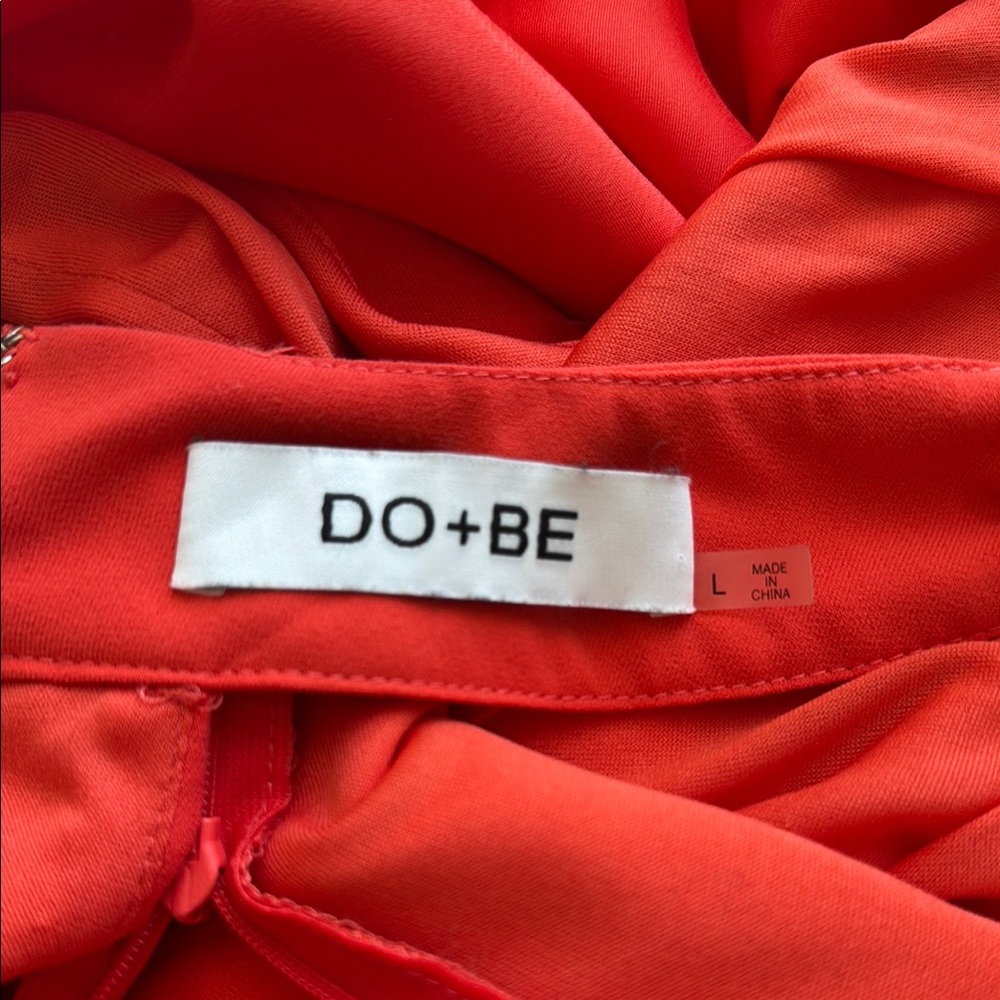DO+BE Orange Bodycon Mini Dress with Flutter Sleeves - Picture 2 of 7